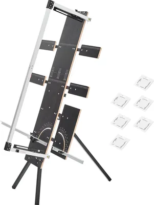 Immagine prodotto di SucceBuy taglierina per polistirolo, 200 W, utensile da taglio elettrico con 6 fili riscaldanti in nichel-cromo, adatto per pannelli in schiuma, spugna e KT, lunghezza massima di taglio 1150 mm