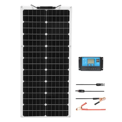 Obrázek produktu pro Sada solárních panelů, výkon 50W - 100W, monokrystalický křemík, flexibilní design, 12V 50W solární sada