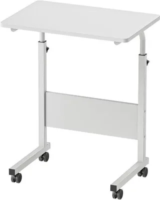 Zdjęcie produktu dla Regulowany, mobilny stolik pod laptopa na kółkach do wszechstronnego użytku domowego