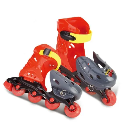Image de G21 Toy G21 Patins à roulettes réglables 7" - 8,5" rouge-gris G21-690838