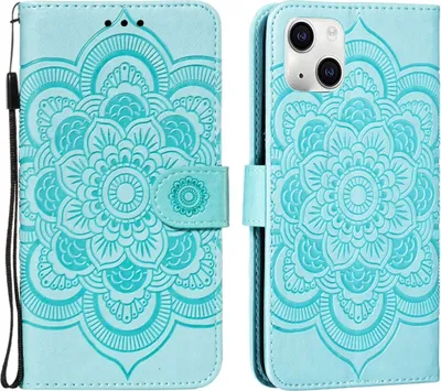 Produktbild von König Design Hülle kompatibel mit Kunstleder Handyhülle - Handy Case Grün