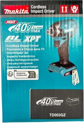 Immagine prodotto di Avvitatore a impulsi a batteria Makita XGT 40 V max - 1/4" - 210 Nm - 0 - 3.700 giri/min