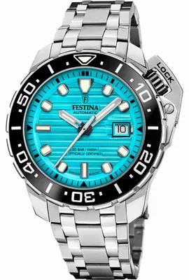 Zdjęcie produktu dla Festina Automatyczny zegarek Diver Swiss Made Blue