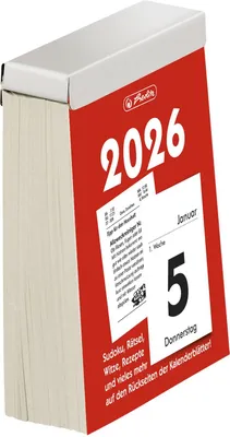 Produktbild von herlitz Tages-Abreißkalender Nr.5, 2026