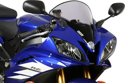 Image de Pare-brise MRA forme originale O gris fumé avec ABE pour Yamaha YZF-R6 600