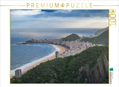 Produktbild von CALVENDO Puzzle Panorama der Copacabana | 1000 Teile Lege-Größe 64x48cm Foto-Puzzle für glückliche Stunden
