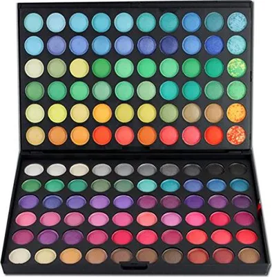 Produktbild von Profi 120 Farben Hochpigmentierte Warme Natürliche Matt Schminke Lidschatten Palette Makeup Kit - Augenschatten Eyeshadow Make Up Kosmetik Make-up Palette Schimmer Set #1