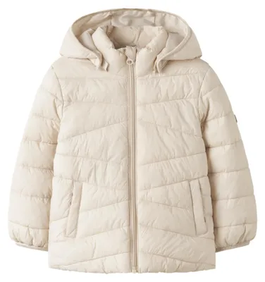 Productafbeelding van Name It meisjesjas Nmfmarble, kleur Moonbeam, model Numeric_92