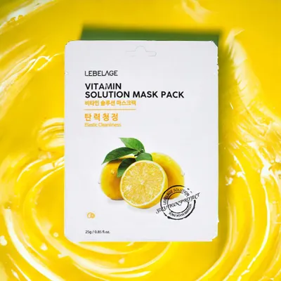Obrázek produktu pro LEBELAGE - Vitamin Solution Mask Pack - Vitaminová plátýnková maska - 25 g