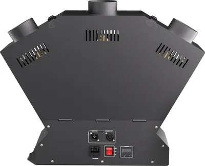 Image de Lance-flammes à trois têtes pour scène, 200 W, lance-flammes pour scène, DMX512, noir, prise UE