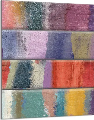 Produktbild von Herdabdeckplatte 40x52 Glaskeramikkochfeld Abdeckung Spritzschutz Glasplatte Deko Schneidebrett, Holz Bunt