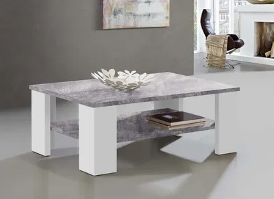 Produktbild von BERGAMA Couchtisch Weiß / Lichtgrau