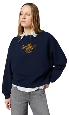 Produktbild von Tommy Hilfiger 8721289509290, Erwachsener, Weiblich, Sweatshirt, Dunkelblau, Langärmlig, S