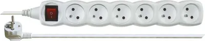 Obrázok produktu pre Emos 1902160300, Spínané, Biela, 6 AC zásuvky/AC zásuviek, 3 m, 250 V, 10 A