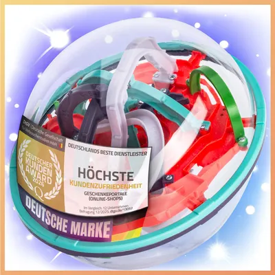 Produktbild von 3D Kugellabyrinth - Kugelspiel Magic Maze Kugel-Labyrinth Puzzle Ball Geschicklichkeitsspiel - Variante: Beginner
