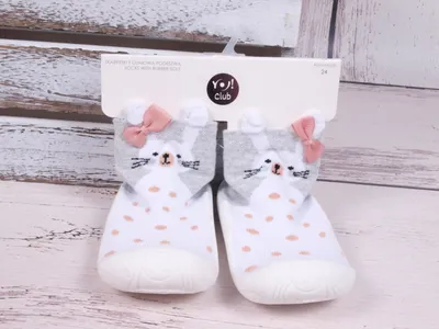 Produktbild von YO Kinder Mädchen Babyschuhe Weiche Sohle Sockenschuhe Lauflernschuhe Kinderschuhe Atmungsaktiv Anti-Rutsch Bodenschuhe Grau 22
