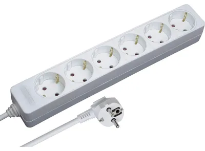 Produktbild von Brennenstuhl 1550620406, 1,4 m, Drinnen, Weiß, CE, 6 AC-Ausgänge, 1 Stück(e)