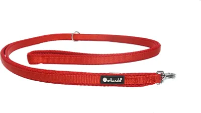 Produktbild von Petlando Führleine Mesh verstellbar 2,3 m rot Hundeleine Leine Hund Größe S