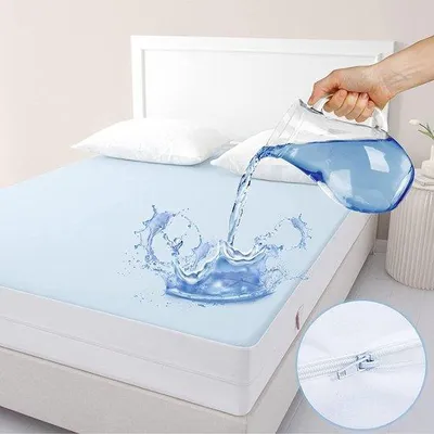 Productafbeelding van Matrasbeschermer met rits, 90X200X25cm - waterdichte matrashoes, ® gecertificeerd, zeszijdig bescherming tegen bedwantsen en stofmijten