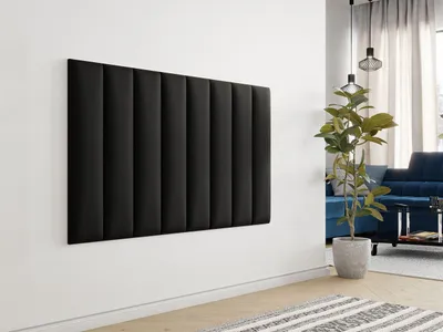 Obrázek produktu pro Čalouněný nástěnný panel 80x20 PAG - černá