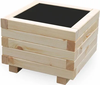 Produktbild von ALFALUX Blumenkasten Pflanzkasten Holz Pflanzkübel Blumentöpfe 40 x 40 x 30H cm
