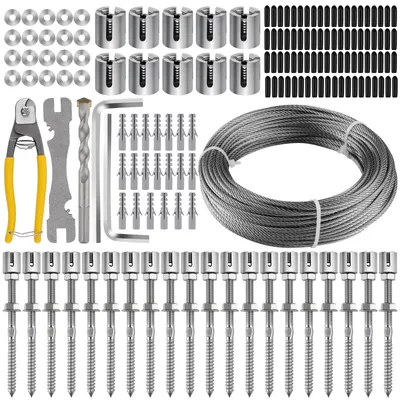 Produktbild von Drahtgitter Edelstahl - 30M Pflanzenstütze - Wandmontage - Dekoratives System