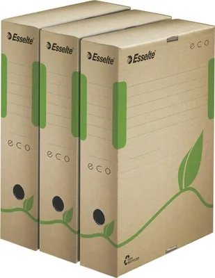 Obrázek produktu pro Esselte Eco, Karton, Hnědá, Zelená, A4, 120 g, 80 x 327 x 233 mm