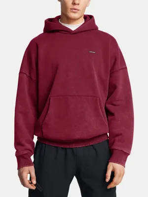 Produktbild von Under Armour Herren Hoodie Ua Icon Hwt FLC Wash Os Hood-Rot 1386552-625__SM