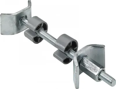 Produktbild von 2er Set HETTICH Arbeitsplattenverbinder Stahl verchromt, 100 mm breit