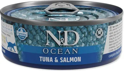Produktbild von Farmina N&D Lachs-Thunfisch Katzenfutter 70 g