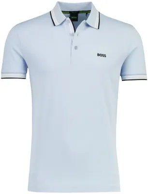 Produktbild von Poloshirt Boss Green Paddy kurzarm hellblau Baumwolle