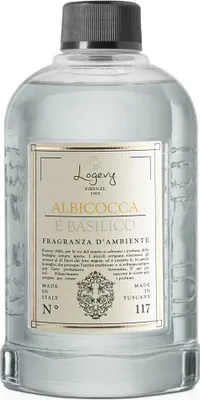 Image de Logevy - Recharge de 500 ml pour les diffuseurs Albicocca e Basilico - Notes sucrées d'abricot et de basilic