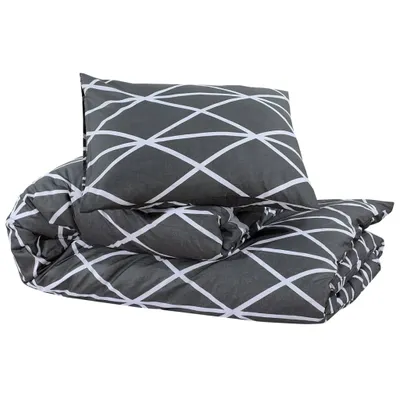Produktbild von Hochwertigen Möbel Bettwäschen - Grau Bettwäsche-Set Grau 135x200cm Baumwolle NEU4877084