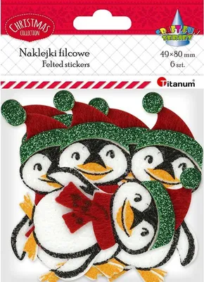 Produktbild von 3D Filzsticker Pinguine 6 Stück Titanum