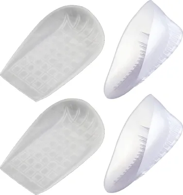 Produktbild von 2 Paar Silikon-Fersenkappen zur Linderung von Fersenschmerzen bei Plantarfasziitis, Gel-Fersenschutz, Unterstš¹tzung fš¹r wunde Fš¹?e, Einlegesohlen fš¹r Achillessehnenentzš¹ndung