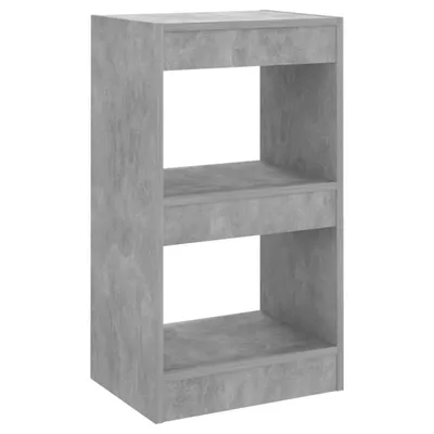 Image de vidaXL Bibliothèque/séparation de pièce gris béton 40x30x72 cm
