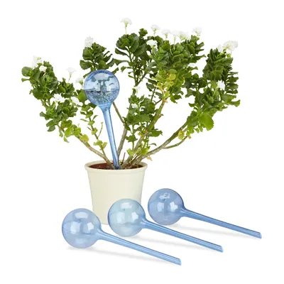 Produktbild von relaxdays 4 x Bewässerungskugel blau