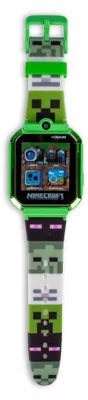 Productafbeelding van Kids Licensing Minecraft Smartwatch voor kinderen, met camera, spraakrecorder en wekker