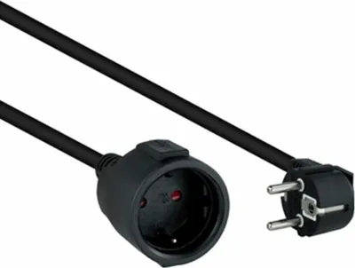 Produktbild von Nanocable 10.22.0602-BK, 2 m, Drinnen, Typ F, Type F (CEE 7/4), Abgewinkelt, 1,5 mm²