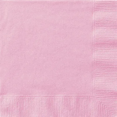 Papierservietten Pastellrosa, 20 Stück, 33 x 33 cm