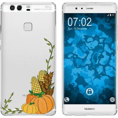 Produktbild von PhoneNatic Case kompatibel mit Huawei P9 Silikon-Hülle Herbst Erntedankfest/Thanksgiving M5