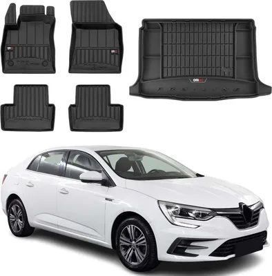 Produktbild von OMAC Fußmatten & Kofferraumwanne Set für Renault Megane 2015-2025 Gummi TPE 5x
