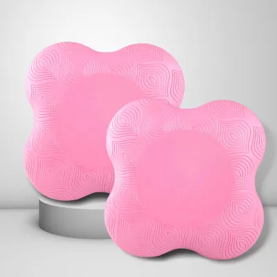 Immagine prodotto di Supporto piatto, ginocchiera, gomito, cuscino ispessito, antiscivolo, assorbimento degli urti, tappetino yoga fitness, Sakura Pink