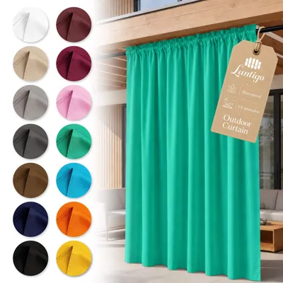 Immagine prodotto di Lantigo Tenda da Esterno Verde 155x180 cm impermeabile | tenda giardino frangivista Pergola Gazebo passante resistente