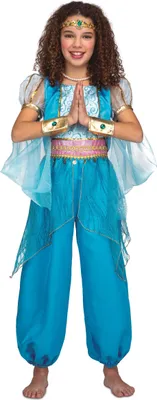 Immagine prodotto di Mamma Principessa Araba Ragazze Costume Blu 7-9 Anni Blu 7-9 Anni