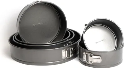 Produktbild von Master Class 3 Stück Backformen Set Antihaftbeschichtet Springform-Kuchenformen – 15 cm, 18 cm, 20 cm, 23 cm, 25 cm und 30 cm