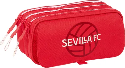 Obrázek produktu pro Trojitý víceúčelový kufr Sevilla Fútbol Club Červený 21,5 x 10 x 8 cm