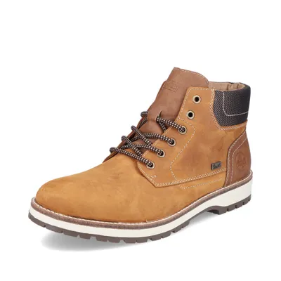 Produktbild von Rieker Herren Echtleder Schnürstiefelette karamellbraun , Herren:40 EU