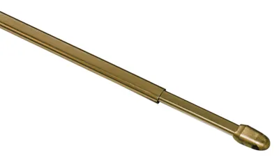 Produktbild von GARDINIA Vitragestange flachoval, Ausziehbar, Gardinenstange, Metall/Kunststoff,