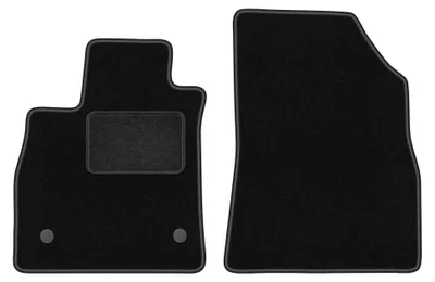 Image de Tapis avant en moquette pour Renault Talisman 2015- (berline/break) – 2 pièces, noirs, sur mesure – Wielganizator LUX